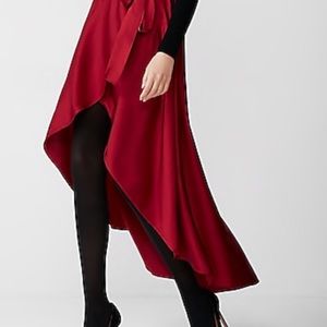 Satin Wrap Maxi Skirt